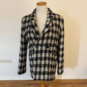 ANINE BING Diana plaid double-breasted blazer - Medium